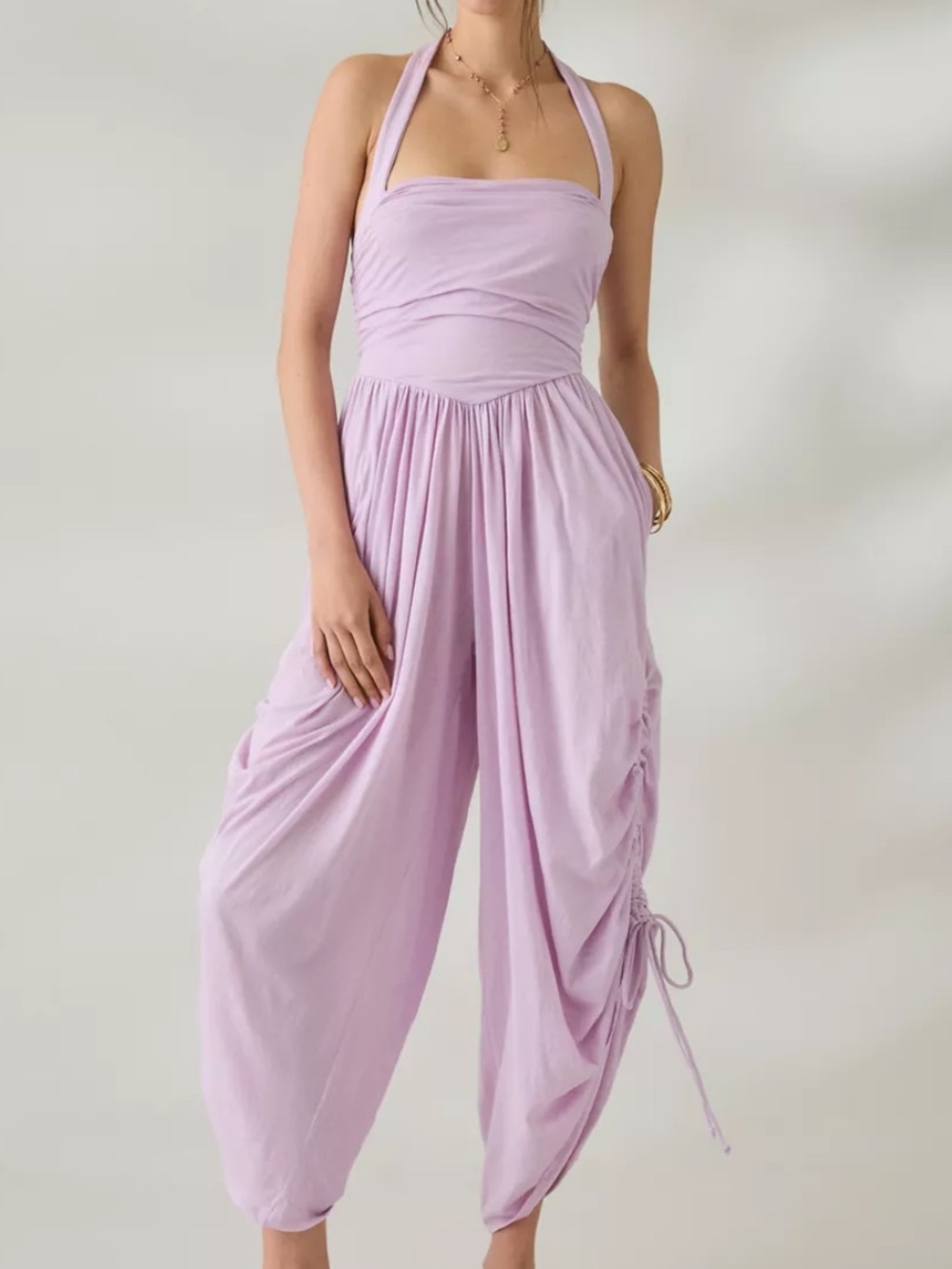 Romper jumpsuit Out From Under UO Halter XS Lilac